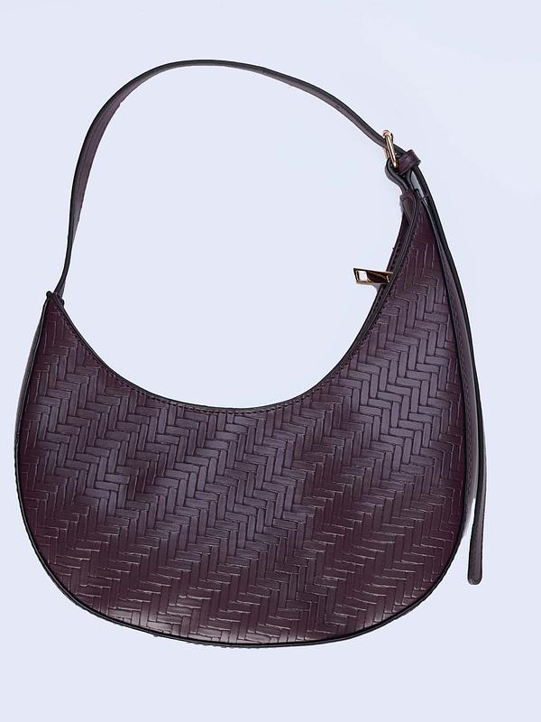 Sac demi-lune prune