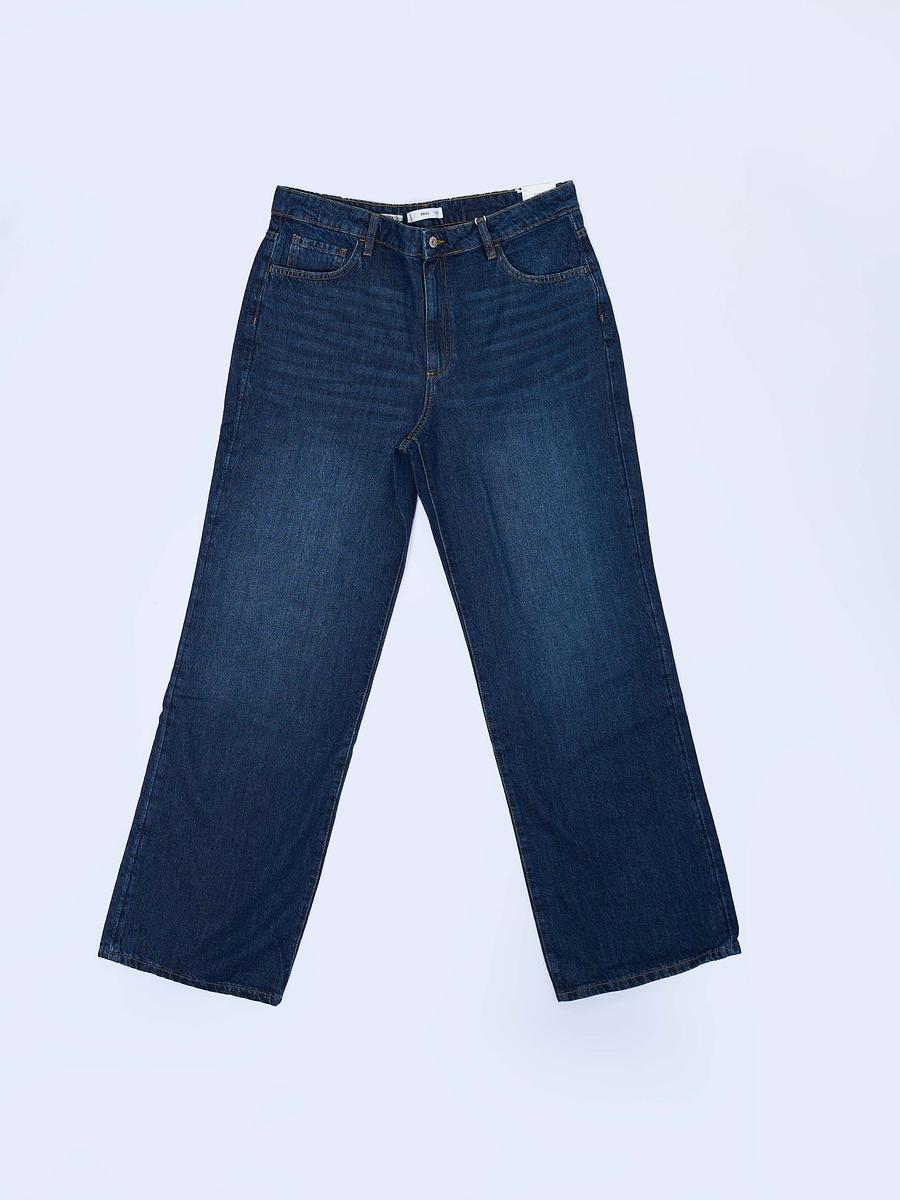 Jean large à taille haute