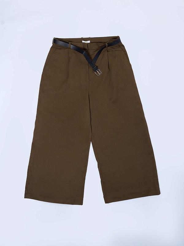 Pantalon palazzo ceinturé