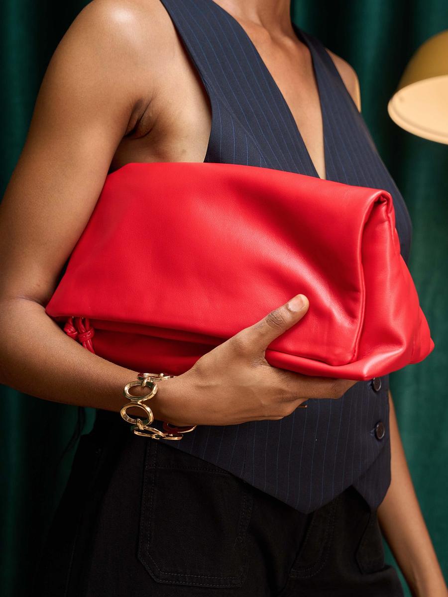 Pochette enveloppe cuir