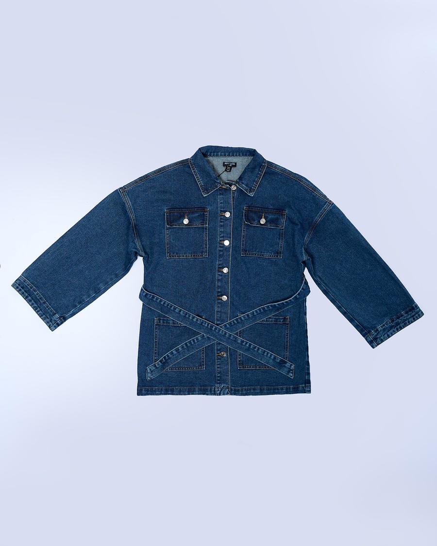Robe en Jean ceinturée