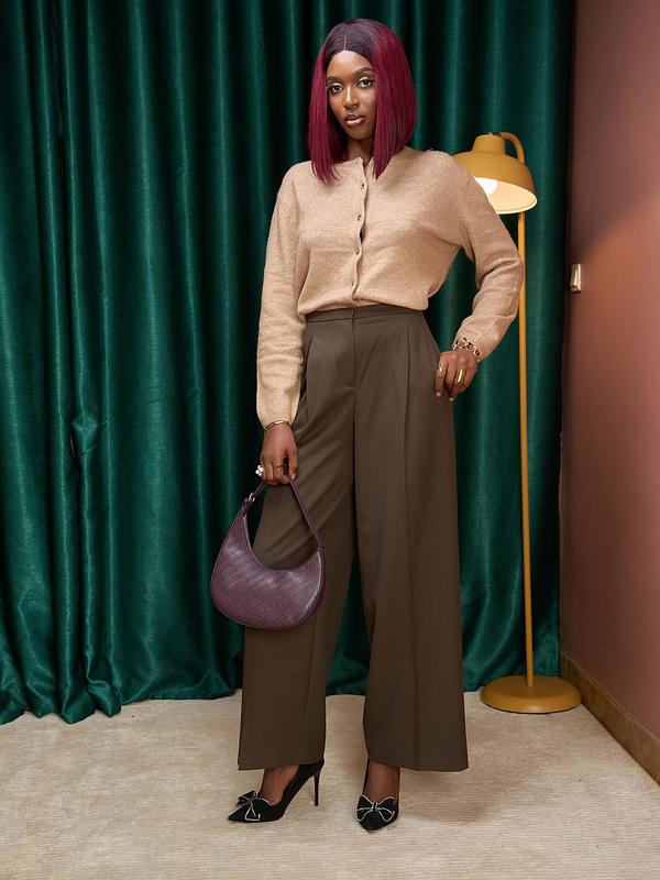 Pantalon large à pinces