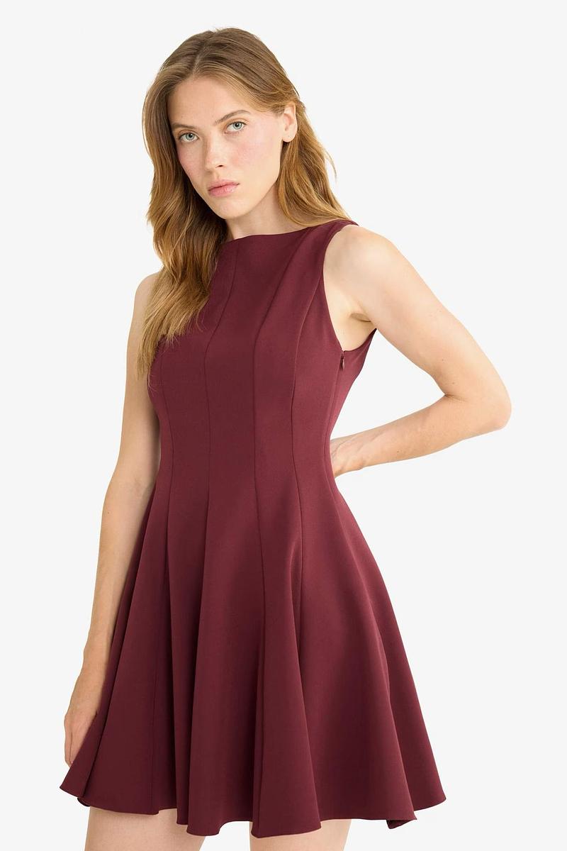 Robe Patineuse Col Montant