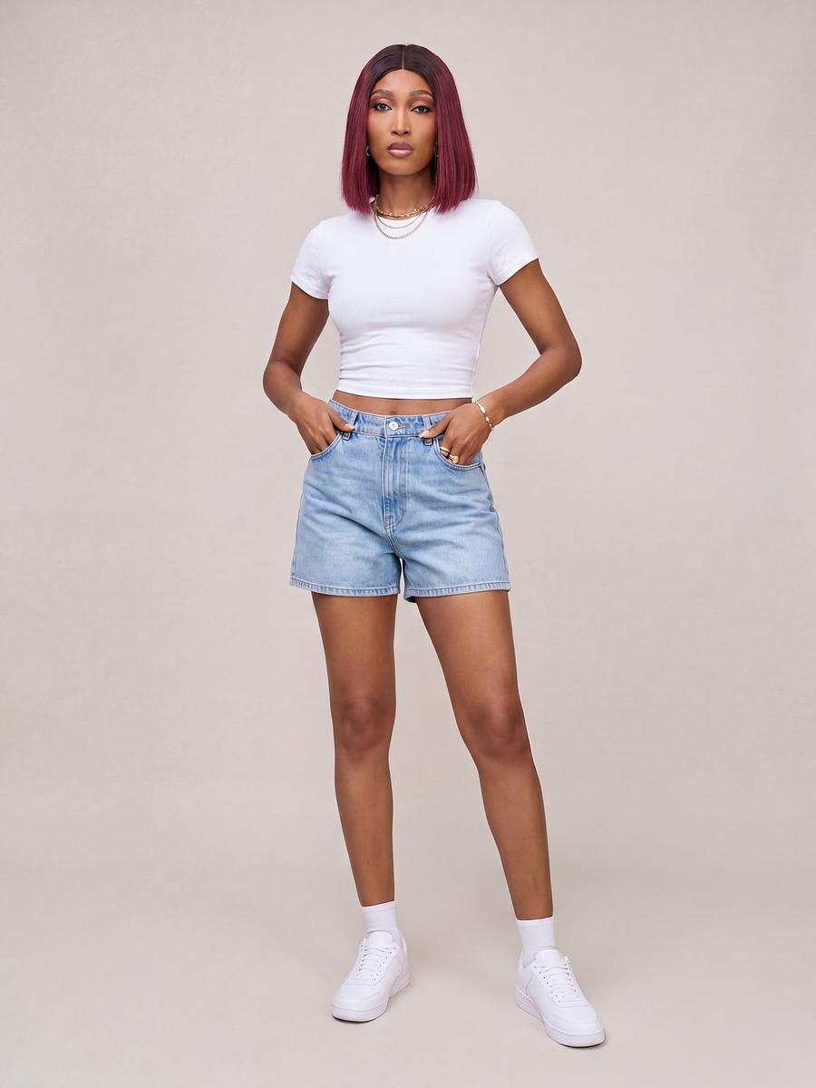 T-shirt crop top