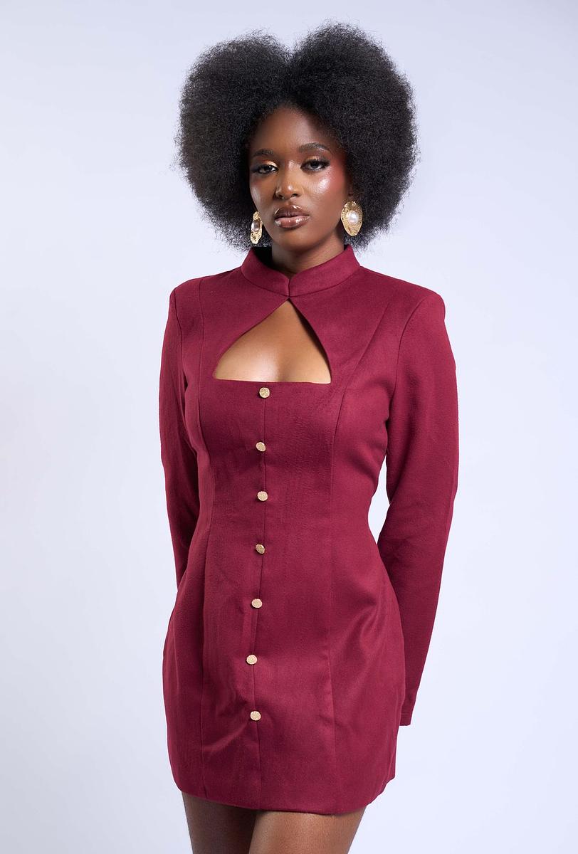 Mini robe col Mao