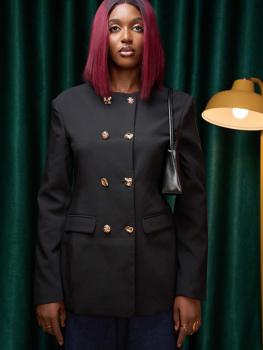Blazer boutons bijoux