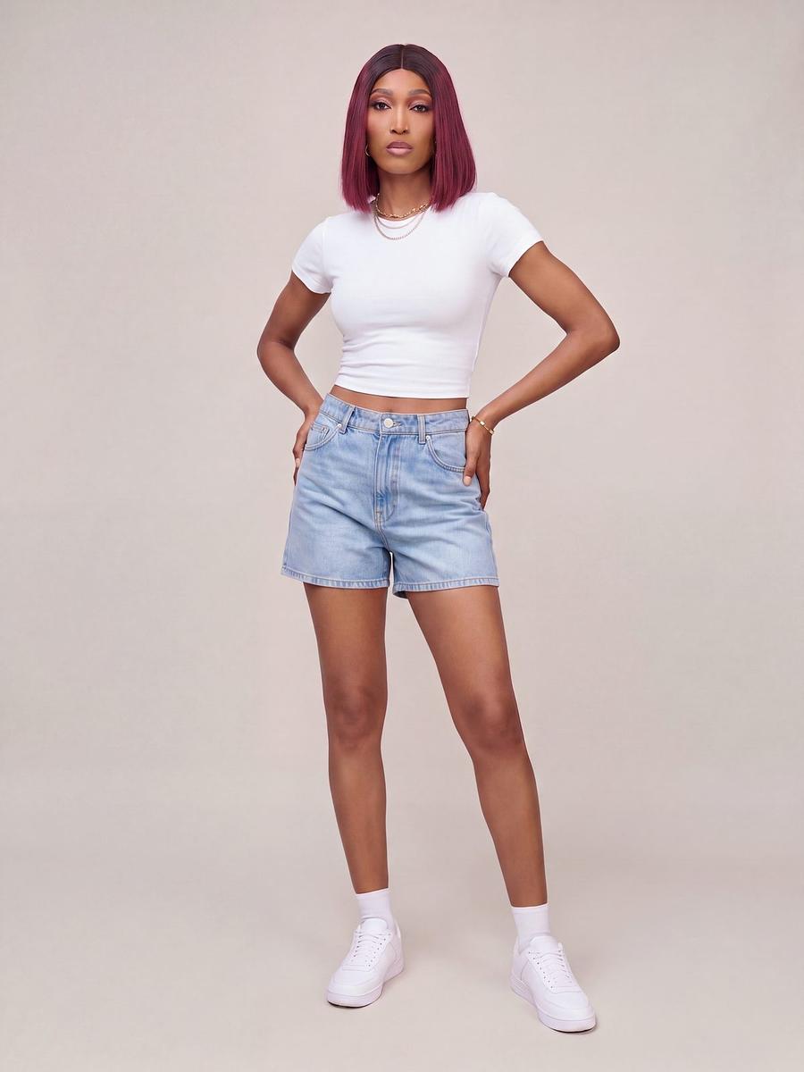 T-shirt crop top