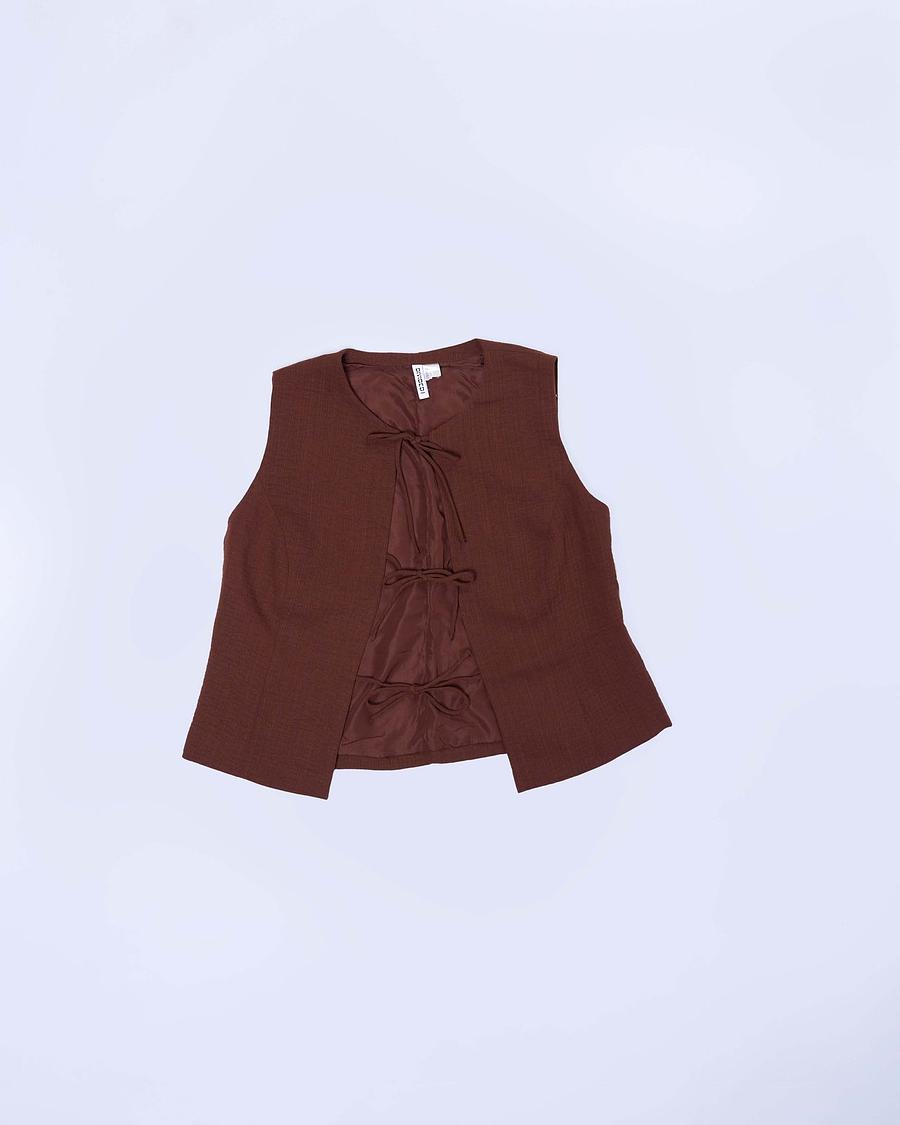 Gilet sans manches lacé