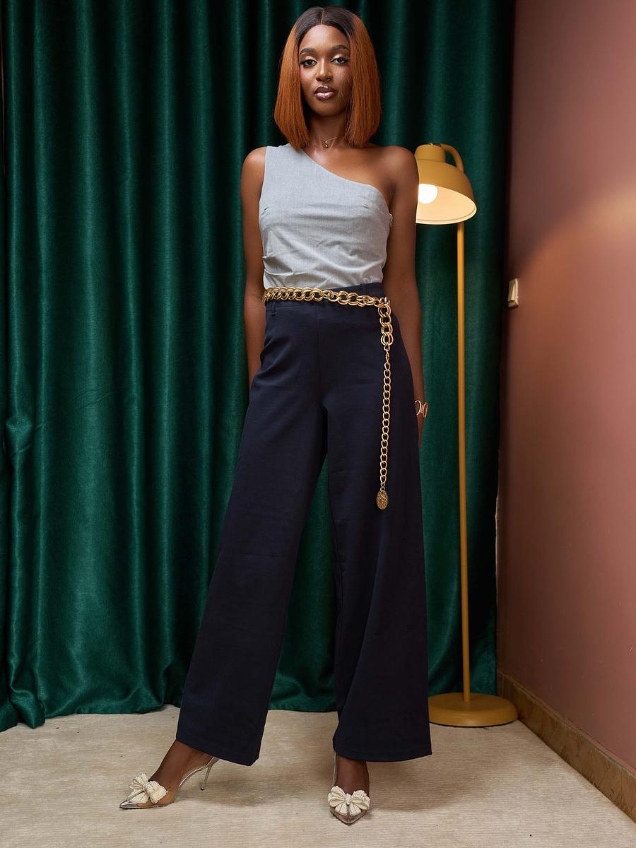 Pantalon droit fluide