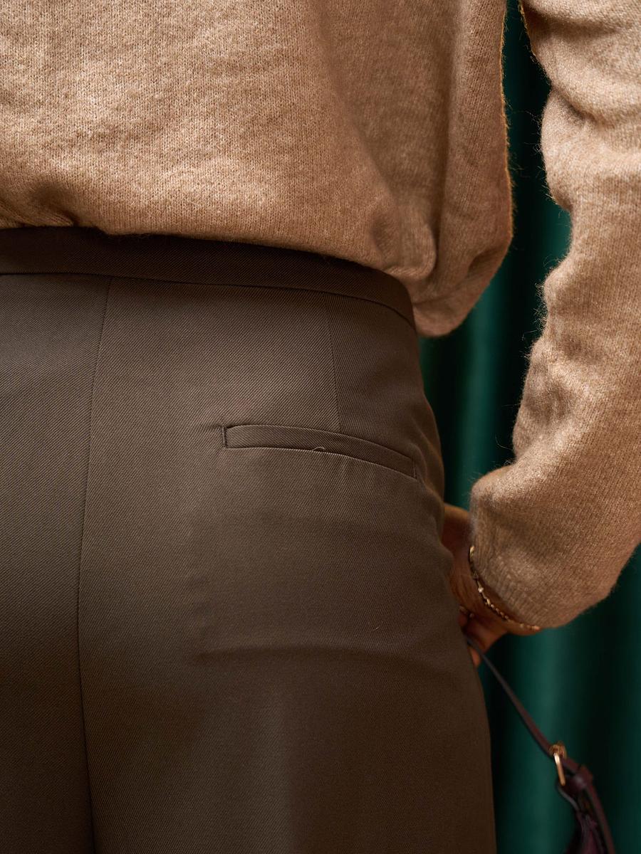 Pantalon large à pinces