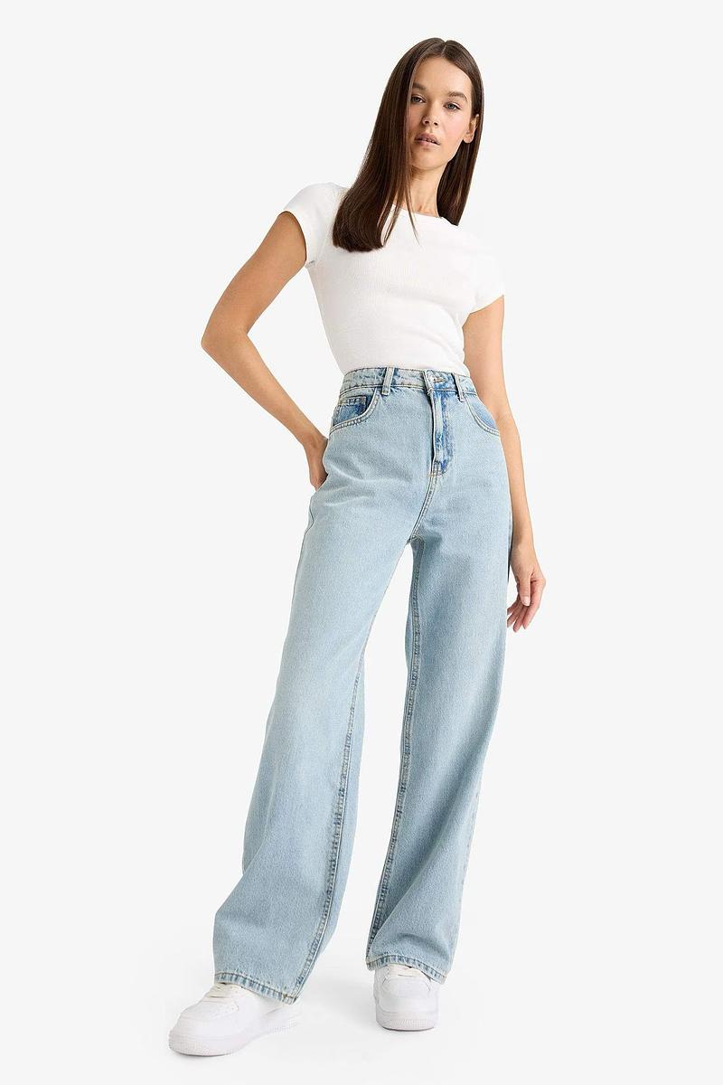 Jean Large Taille Haute
