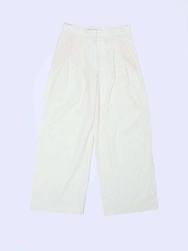 Pantalon large à rayures